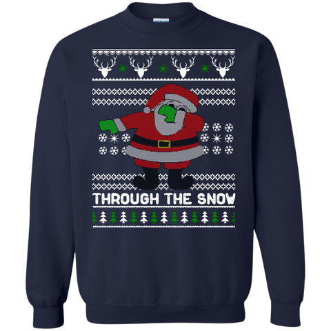 dabbing through the snow funny christmas sweater, T-Shirt