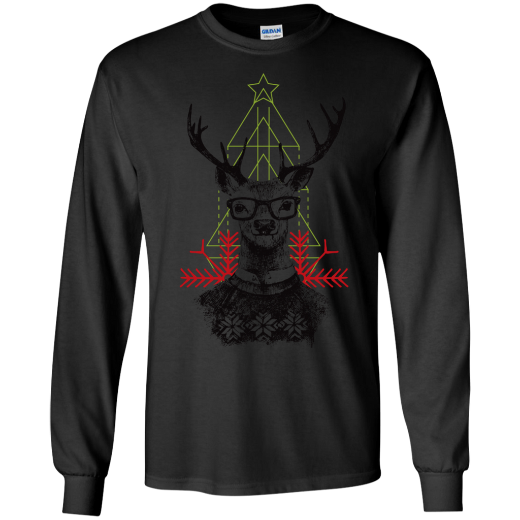 christmas hipster deer holiday sweater T-Shirt