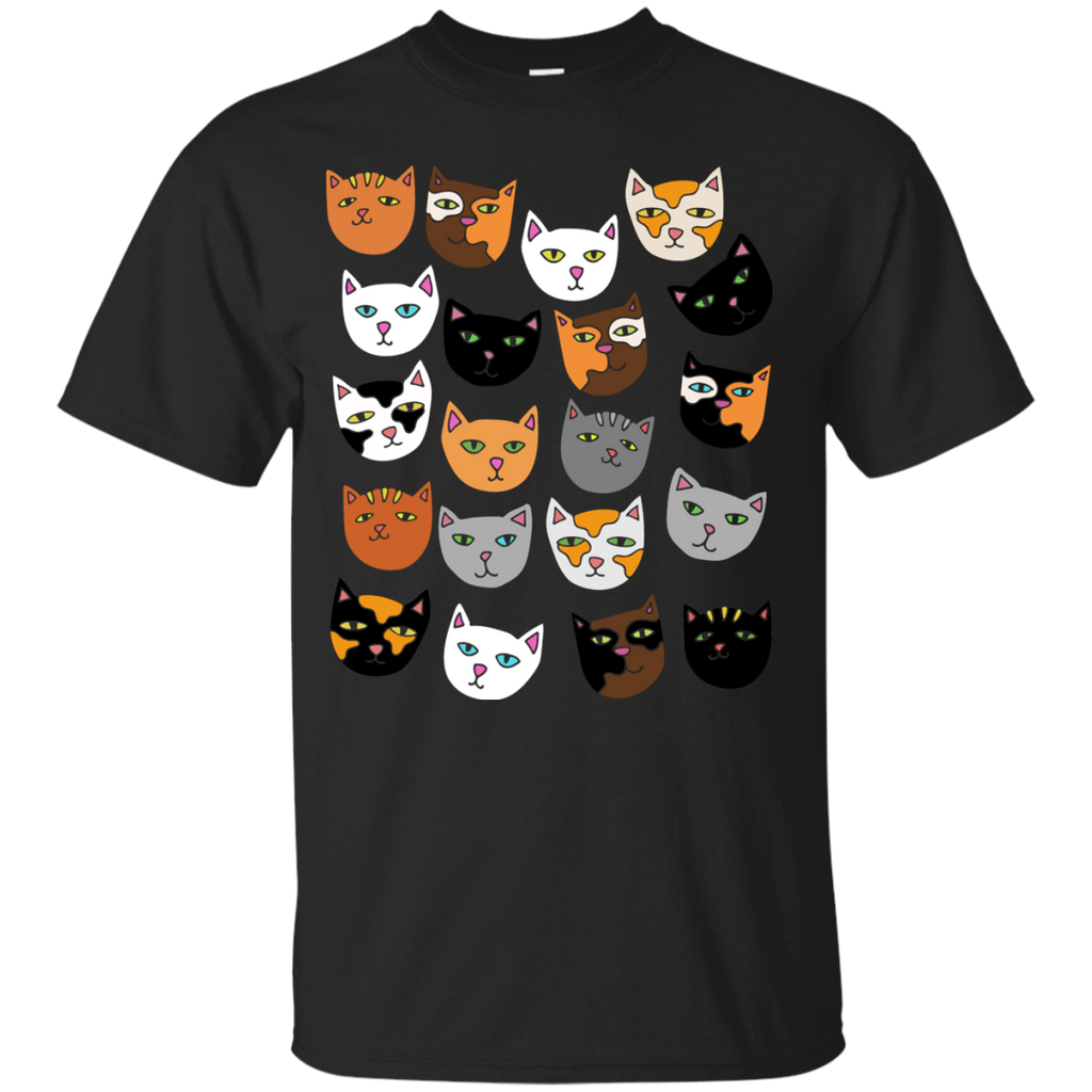 crazy cat lady pattern cats T-Shirt