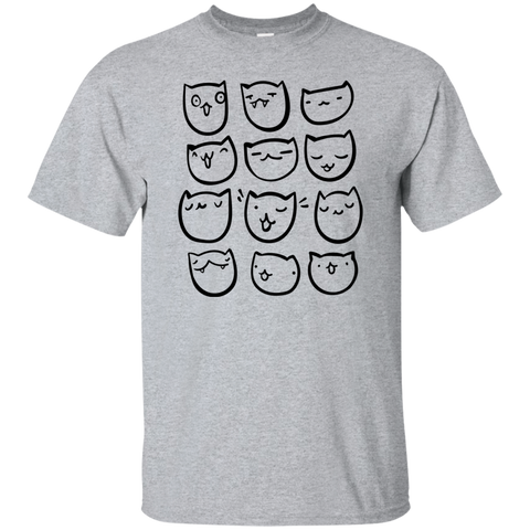 cat emojis (black and white) sweatshirt T-Shirt
