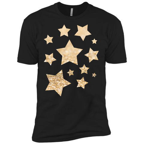 beautiful champagne gold glitter sparkles stars T-Shirt