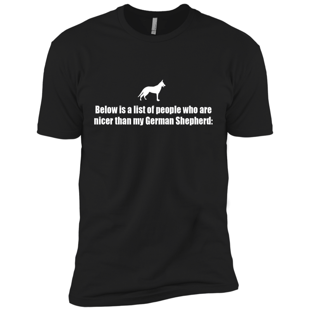 below is a list of people -german shepherd T-Shirt