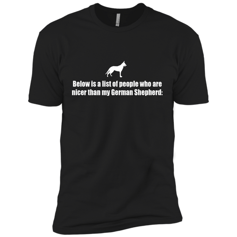 below is a list of people -german shepherd T-Shirt