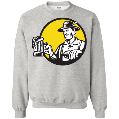 bavarian beer drinker mug circle woodcut T-Shirt