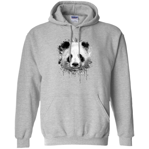 cool abstract graffiti watercolor panda portrait in black & whit  funny T-Shirt