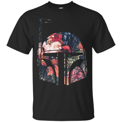 floral boba fett helmet T-Shirt