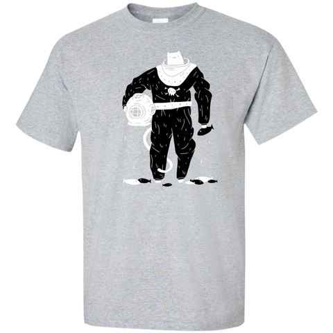 deep sea diver cat (black suit) t- T-Shirt