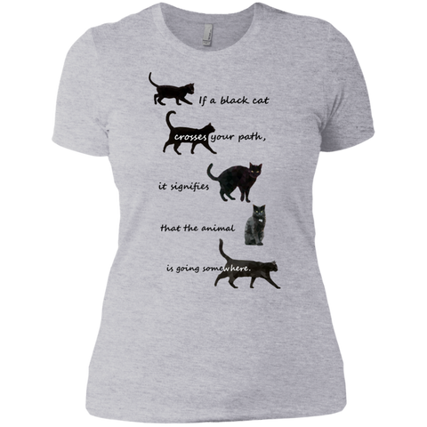 black cat crossing sweatshirt T-Shirt