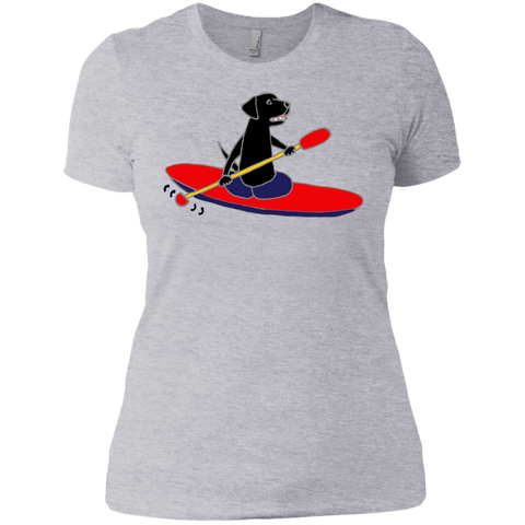 cool funny black labrador retriever dog kayaking T-Shirt