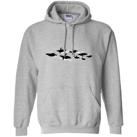 floating penguins in the dark ocean T-Shirt