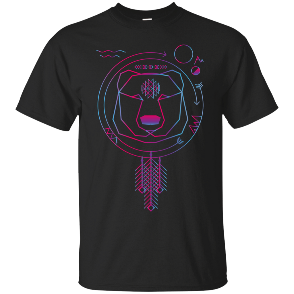 colorfull geometric bear american native tribal universe matching family T-Shirt