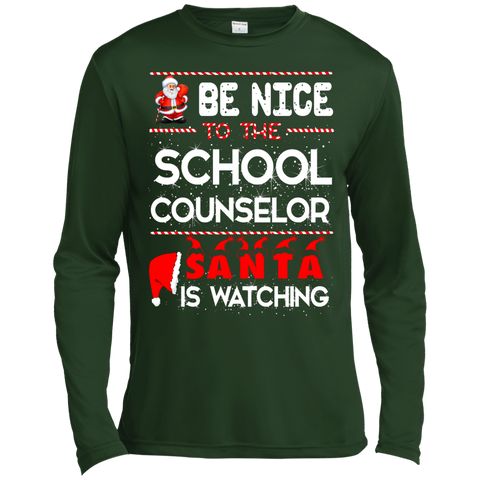 be nice to the school counselor santa is watching T-Shirt