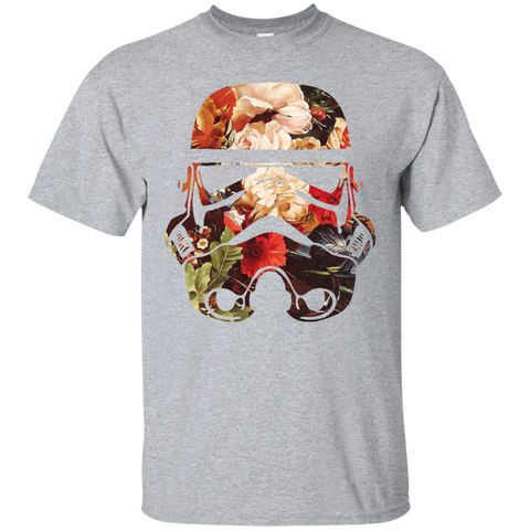 floral print stormtrooper T-Shirt