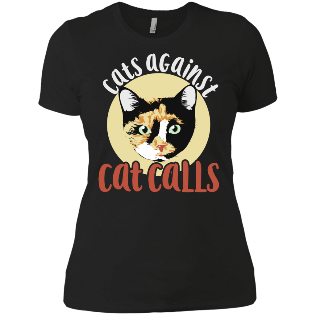 cats against catcall calico cat feminism T-Shirt