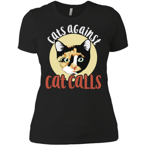 cats against catcall calico cat feminism T-Shirt