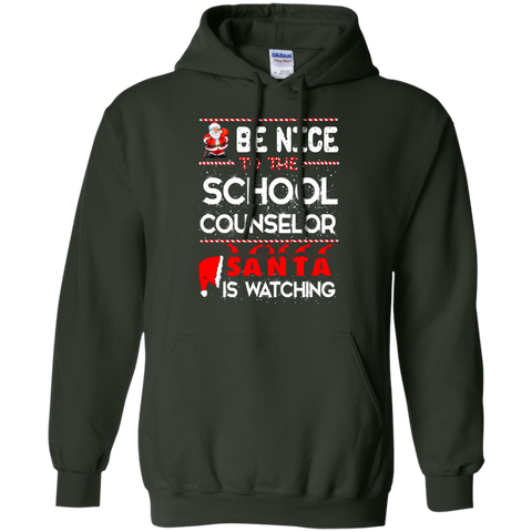 be nice to the school counselor santa is watching T-Shirt