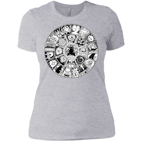 cat mandala in black and white sweatshirt T-Shirt