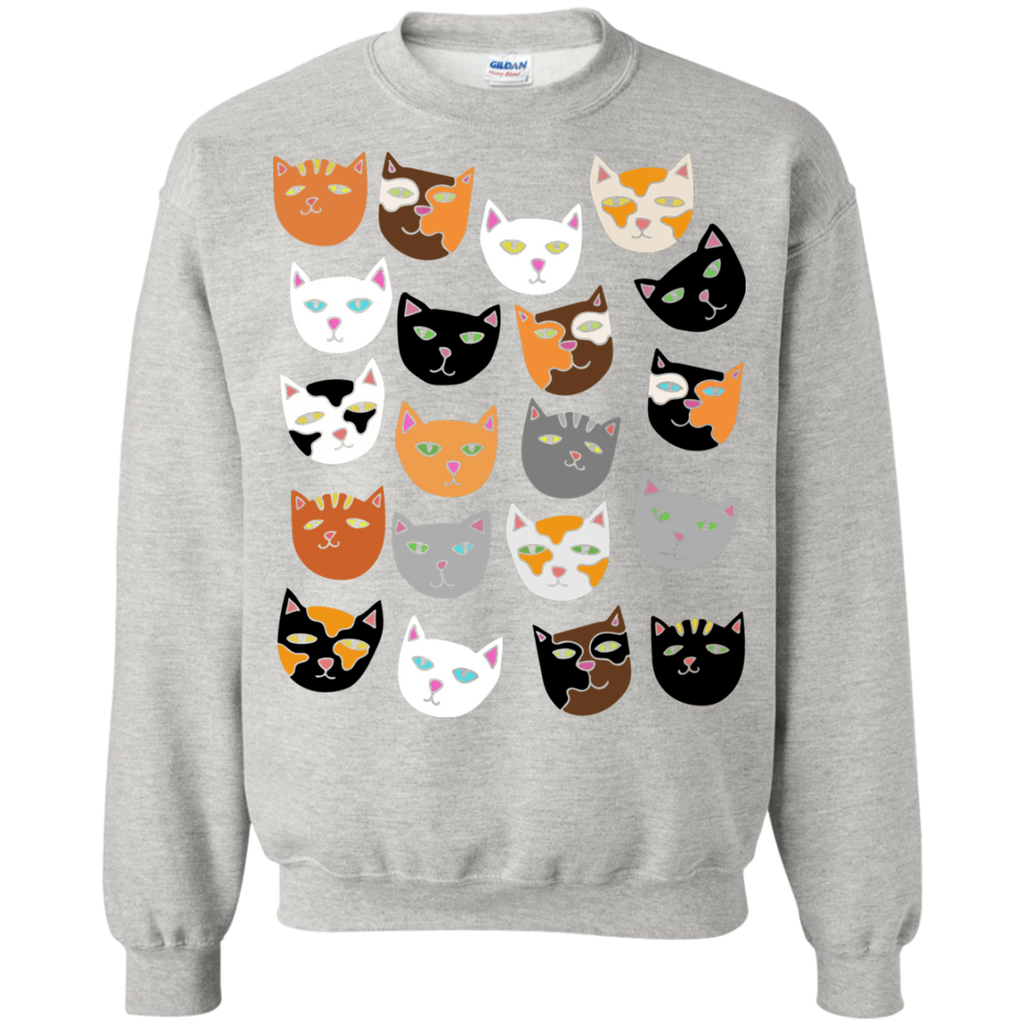 crazy cat lady pattern cats sweatshirt T-Shirt