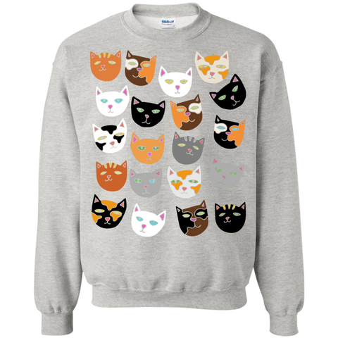 crazy cat lady pattern cats sweatshirt T-Shirt