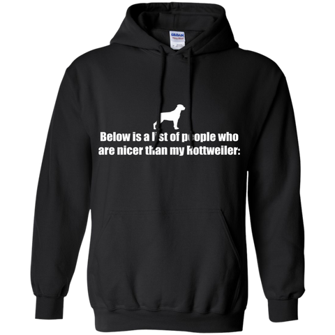 below is a list of people - rottweiler T-Shirt
