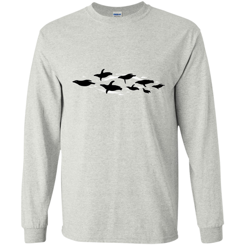 floating penguins in the dark ocean T-Shirt
