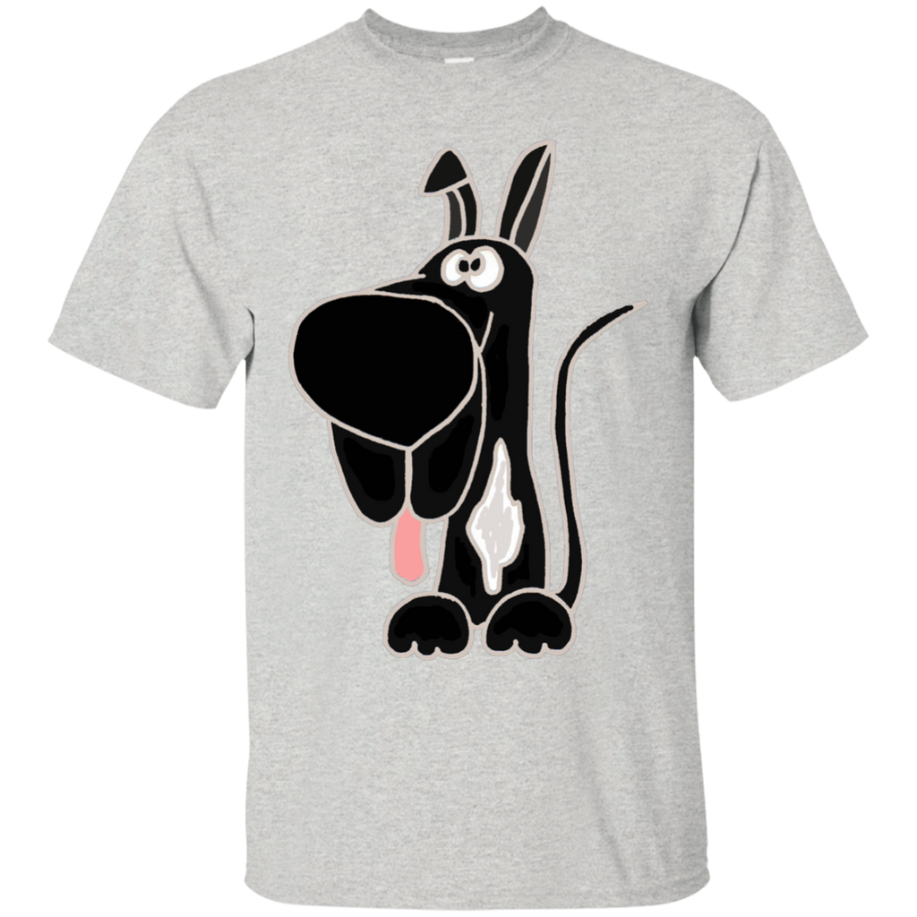 funny cute black great dane dog art T-Shirt