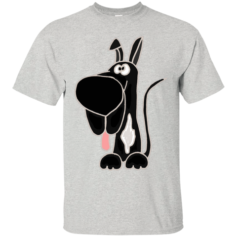 funny cute black great dane dog art T-Shirt
