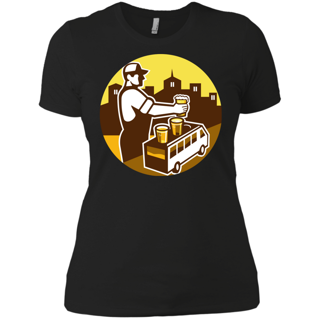 bartender beer city van circle retro T-Shirt