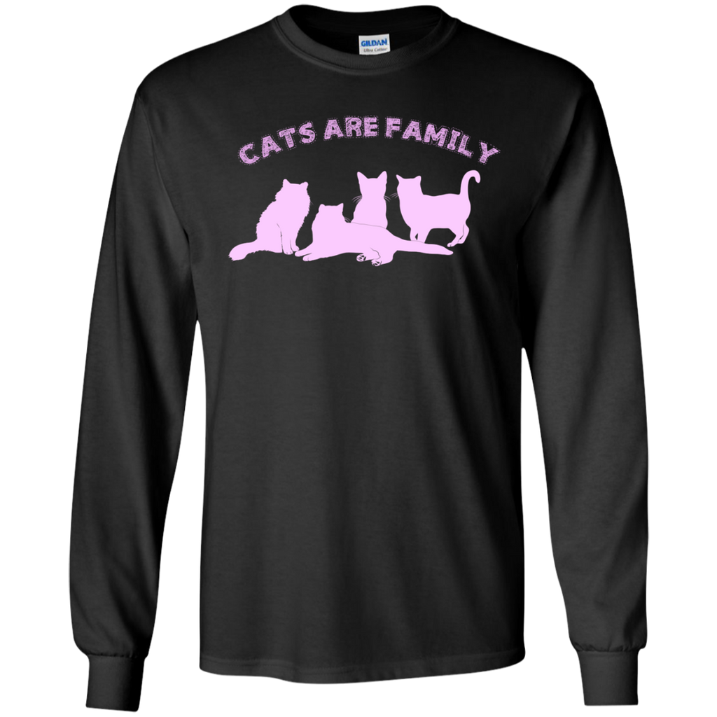 cats are family (pink) matching family T-Shirt