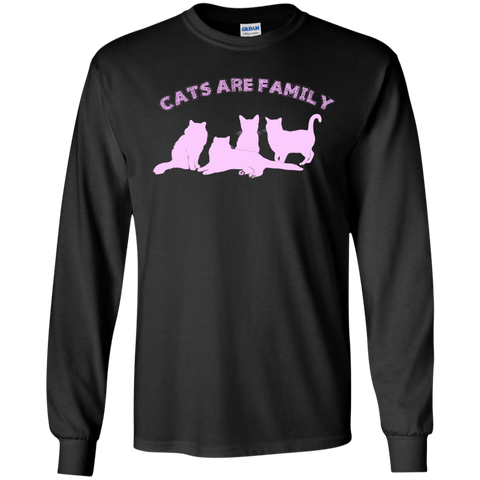cats are family (pink) matching family T-Shirt