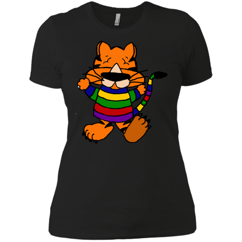funny cute orange dancing tiger cat t- T-Shirt