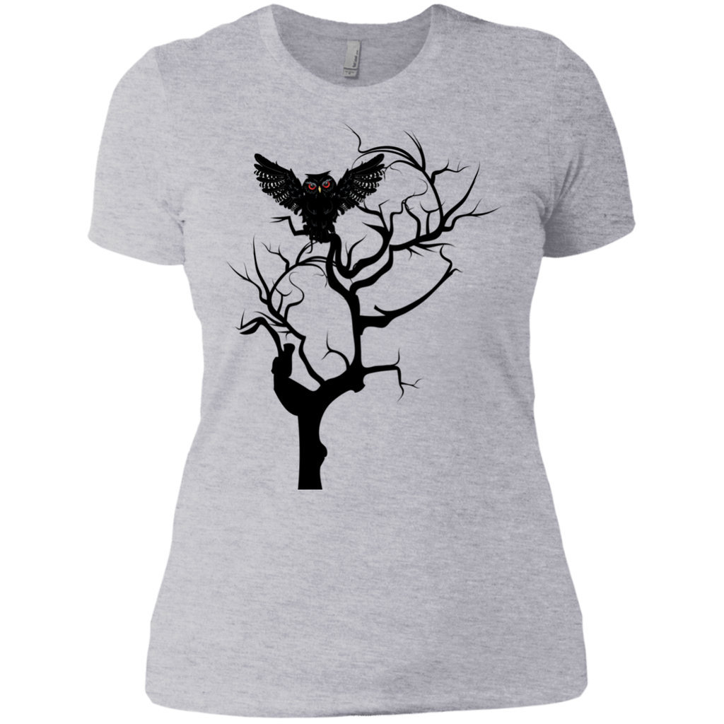 black owl with red eyes on tree sweatshirt T-Shirt