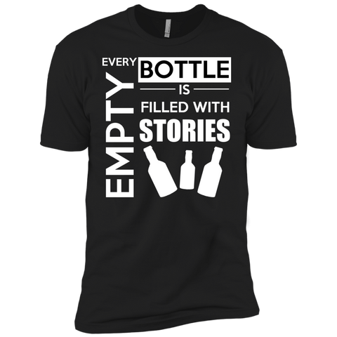 every empty bottle is filled with stories funny beer T-Shirt