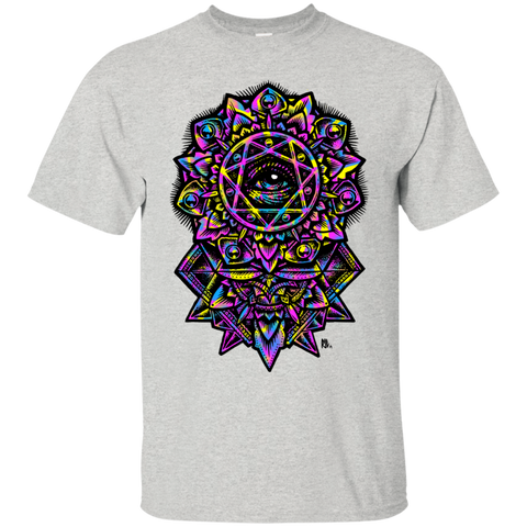 eye of god flower mandala neon 80s  T-Shirt