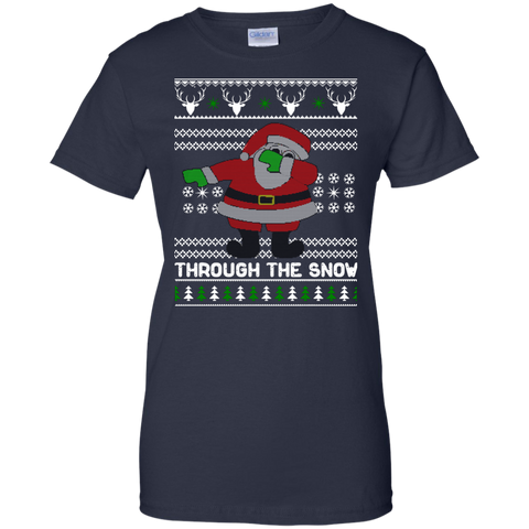 dabbing through the snow funny christmas sweater, T-Shirt