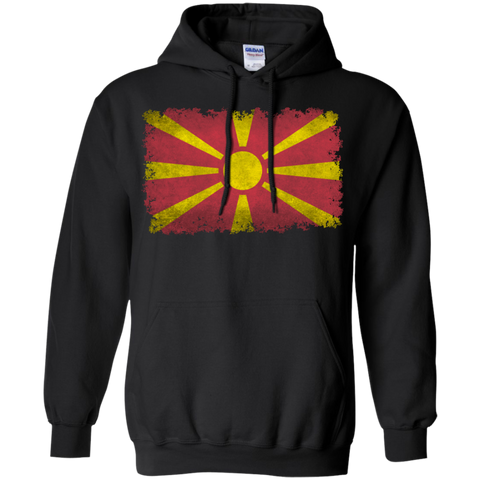 flag of macedonia in vintage retro style T-Shirt