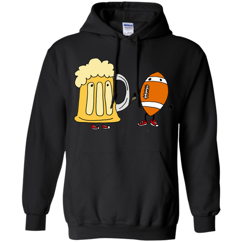 cool funny funky football and beer mug cartoon T-Shirt