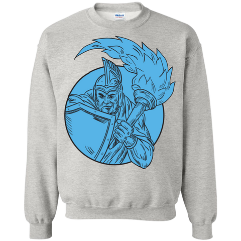 centurion soldier torch circle drawing sweatshirt T-Shirt