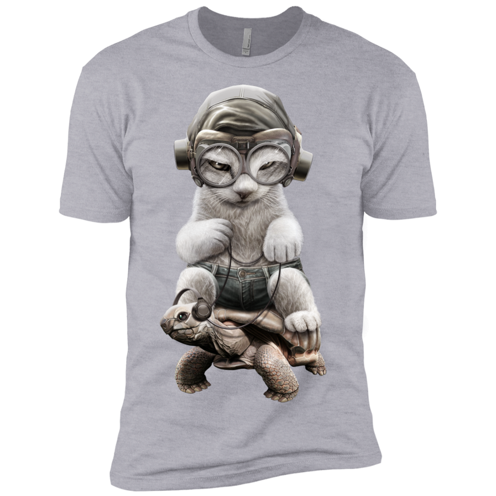 cat riding tortoise sweatshirt T-Shirt