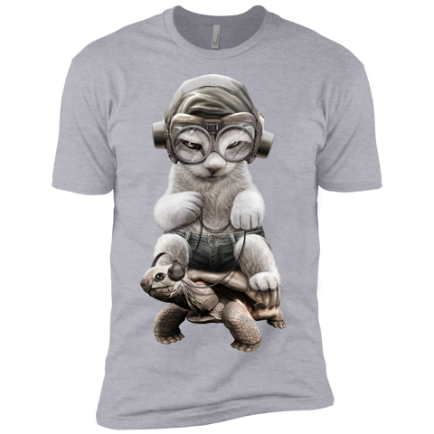 cat riding tortoise sweatshirt T-Shirt