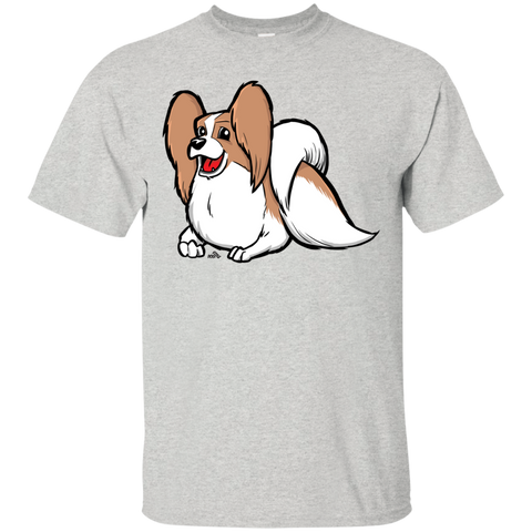 cute papillon cartoon dog T-Shirt