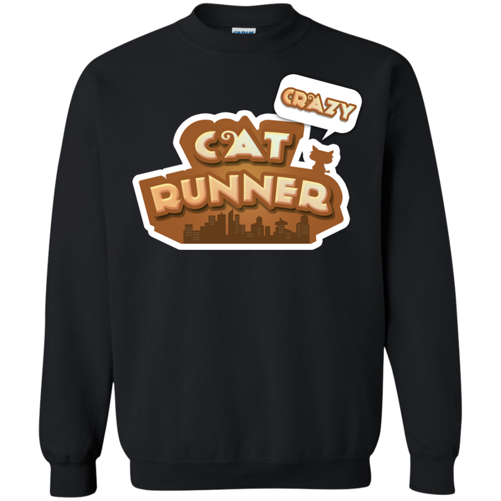 crazy cat runner sweatshirt T-Shirt