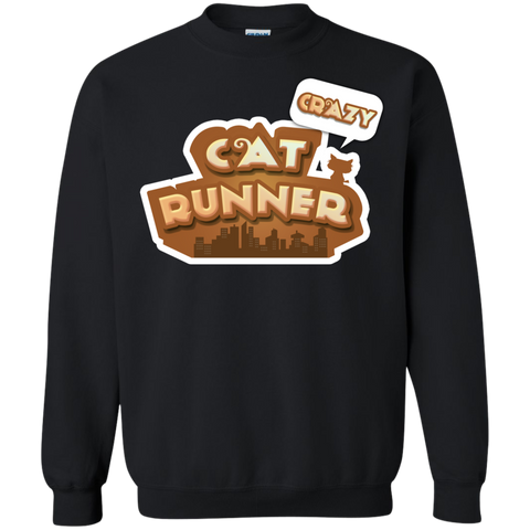 crazy cat runner sweatshirt T-Shirt