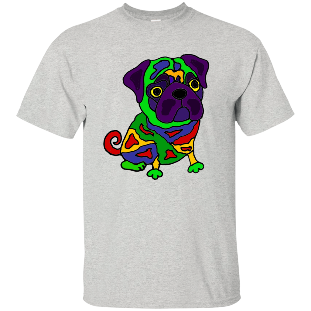 cool funny colorful pug dog pop art T-Shirt
