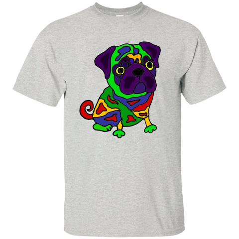 cool funny colorful pug dog pop art T-Shirt