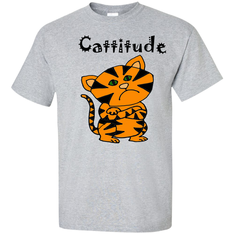 cool funny orange tiger cat with attitude t- T-Shirt