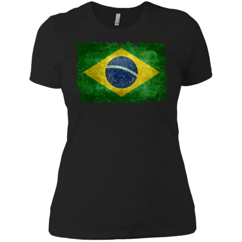 flag of brazil in vintage retro style T-Shirt