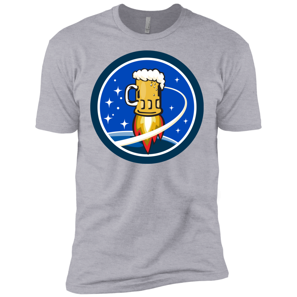 beer mug rocket ship space circle retro T-Shirt