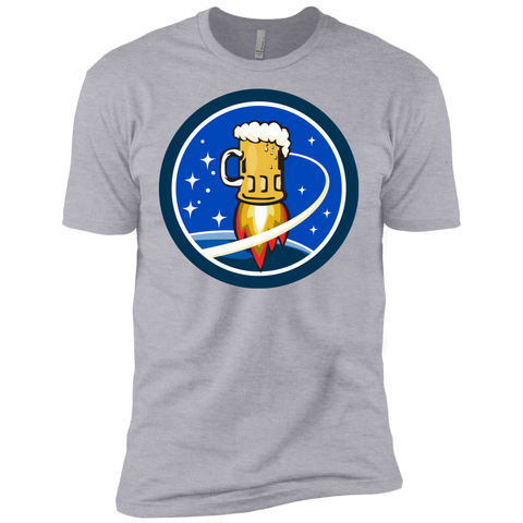 beer mug rocket ship space circle retro T-Shirt