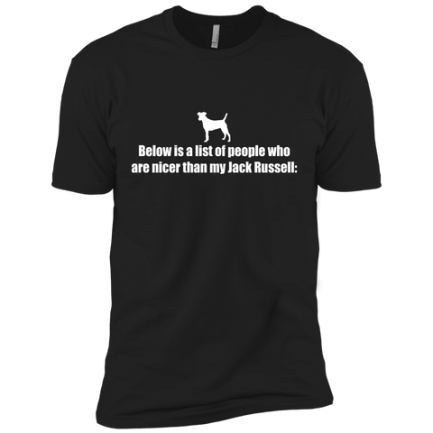 below is a list of people - jack russell T-Shirt